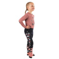 Navy-Blush - Side - Little Rider Childrens-Kids Pony Passion Horse Riding Tights