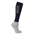 Blue - Back - HYCONIC Childrens-Kids Logo Socks (Pack of 3)