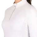 White - Side - Coldstream Womens-Ladies Ecclaw Elite Raised Logo Base Layer Top