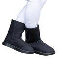 Black - Lifestyle - Hy Childrens-Kids Chisworth Fleece Waterproof Ankle Boots