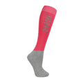 Pink - Front - HYCONIC Childrens-Kids Logo Socks (Pack of 3)