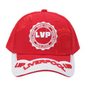 Red - Back - Liverpool LVP Unisex Adults 6 Panel Baseball Cap