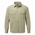 Oatmeal - Front - Craghoppers Mens Kiwi Long-Sleeved Shirt