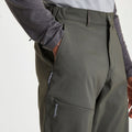 Dark Khaki - Side - Craghoppers Mens Kiwi Pro II Trousers