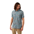 Aqua Blue-Brown - Back - Craghoppers Mens Calhoun Nosilife Shirt