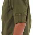 Dark Khaki - Close up - Craghoppers Mens Kiwi Boulder Shirt