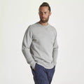 Soft Grey - Close up - Craghoppers Mens Tain Marl Sweatshirt