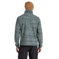 Viridian - Back - Craghoppers Mens Finnian Melange Overhead Fleece Top