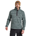 Viridian - Side - Craghoppers Mens Finnian Melange Overhead Fleece Top