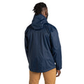 Blue Navy - Back - Craghoppers Mens National Trust Owler Packable Waterproof Jacket