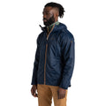 Blue Navy - Side - Craghoppers Mens National Trust Owler Packable Waterproof Jacket