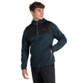 Blue Stone Marl - Side - Craghoppers Mens Travos Full Zip Fleece Top