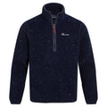 Blue Navy - Front - Craghoppers Mens Tatton Flecked Half Zip Fleece Top