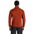 Carnelian-Orange - Back - Craghoppers Mens Torney II Marl Half Zip Fleece Top