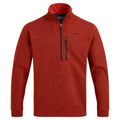 Carnelian-Orange - Front - Craghoppers Mens Torney II Marl Half Zip Fleece Top