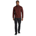 Axinite Red Marl - Side - Craghoppers Mens Wole Quarter Zip Fleece Top