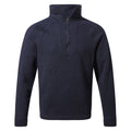 Blue Navy Marl - Front - Craghoppers Mens Wole Quarter Zip Fleece Top