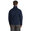 Blue Navy Marl - Back - Craghoppers Mens Wole Quarter Zip Fleece Top