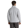 Soft Grey Marl - Back - Craghoppers Mens Wole Quarter Zip Fleece Top