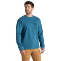 Brisk Blue - Front - Craghoppers Mens National Trust Limestone Long-Sleeved T-Shirt