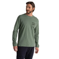 Laurel Green - Front - Craghoppers Mens National Trust Limestone Long-Sleeved T-Shirt