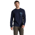 Blue Navy - Front - Craghoppers Mens National Trust Limestone Long-Sleeved T-Shirt