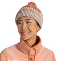 Clay - Back - Craghoppers Womens-Ladies National Trust Gorse Stripe Beanie