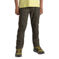 Woodland Green - Side - Craghoppers Childrens-Kids Kiwi II Convertible Cargo Trousers