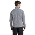 Soft Grey-Black Pepper Marl - Back - Craghoppers Mens Rubeus Half Zip Fleece Top