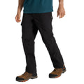 Black - Side - Craghoppers Mens Bedale Stretch Cargo Trousers