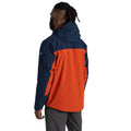 Blue Navy-Carnelian Orange - Back - Craghoppers Mens Diggory Stretch Waterproof Jacket