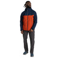 Blue Navy-Carnelian Orange - Lifestyle - Craghoppers Mens Diggory Stretch Waterproof Jacket