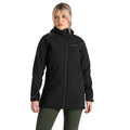 Black - Side - Craghoppers Womens-Ladies Gwen Hooded Soft Shell Jacket