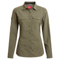 Wild Olive - Front - Craghoppers Womens-Ladies Adventure III Nosilife Long-Sleeved Shirt