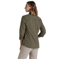 Wild Olive - Back - Craghoppers Womens-Ladies Adventure III Nosilife Long-Sleeved Shirt