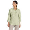 Bud Green - Side - Craghoppers Womens-Ladies Adventure III Nosilife Long-Sleeved Shirt