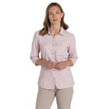 Dusky Carnation - Side - Craghoppers Womens-Ladies Adventure III Nosilife Long-Sleeved Shirt