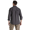 Black Pepper - Back - Craghoppers Mens Adventure III Nosilife Long-Sleeved Shirt