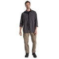 Black Pepper - Side - Craghoppers Mens Adventure III Nosilife Long-Sleeved Shirt