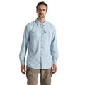 Niagara Blue - Front - Craghoppers Mens Adventure III Nosilife Long-Sleeved Shirt