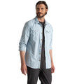 Niagara Blue - Side - Craghoppers Mens Adventure III Nosilife Long-Sleeved Shirt