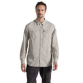 Parchment - Front - Craghoppers Mens Adventure III Nosilife Long-Sleeved Shirt