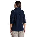 Blue Navy - Back - Craghoppers Womens-Ladies Freeda Nosilife Long-Sleeved Shirt