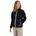 Black - Side - Craghoppers Womens-Ladies CO2 Renu Technology Full Zip Fleece Jacket