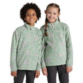 Pale Pistachio - Side - Craghoppers Childrens-Kids Calke Petal Half Zip Fleece Top