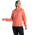 Deep Coral - Front - Craghoppers Womens-Ladies Esk Half Zip Fleece Top