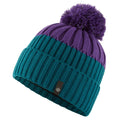 Marine-Regal Purple - Front - Ronhill Contrast Bobble Beanie