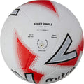 White-Red-Black - Back - Mitre Super Dimple Football