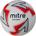 White-Red-Black - Front - Mitre Super Dimple Football