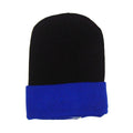 Black-Royal Blue - Back - Carta Sport Newcastle Beanie